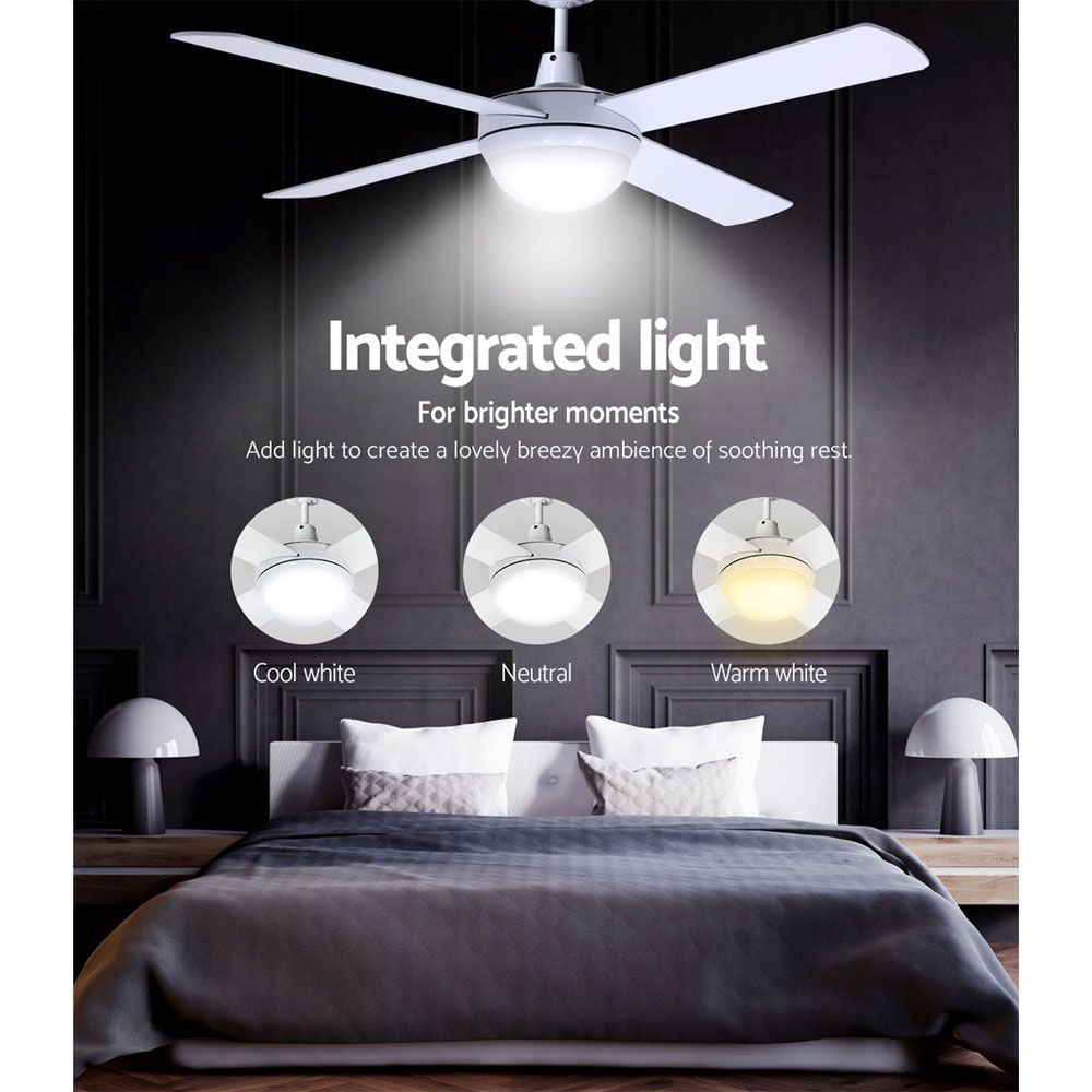 White Ceiling Fan 52in
