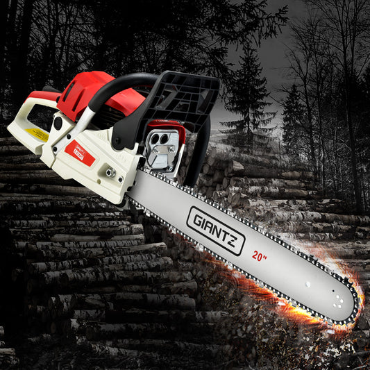 Chainsaw 58CC Commercial Petrol 20" Bar E-Start Pruning Chain Saw