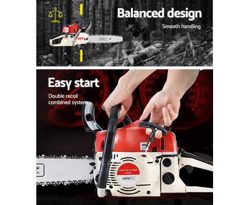 Petrol Chainsaw Commercial E-Start 18''