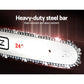 Chainsaw Petrol 62CC 24" Bar Commercial E-Start Pruning 5.2HP