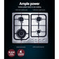 Gas Cooktop 60cm Gas Stove Cooker 4 Burner Cook Top Konbs NG LPG Steel shown with visible product details