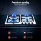 Gas Cooktop 60cm Gas Stove Cooker 4 Burner Cook Top Konbs NG LPG Steel