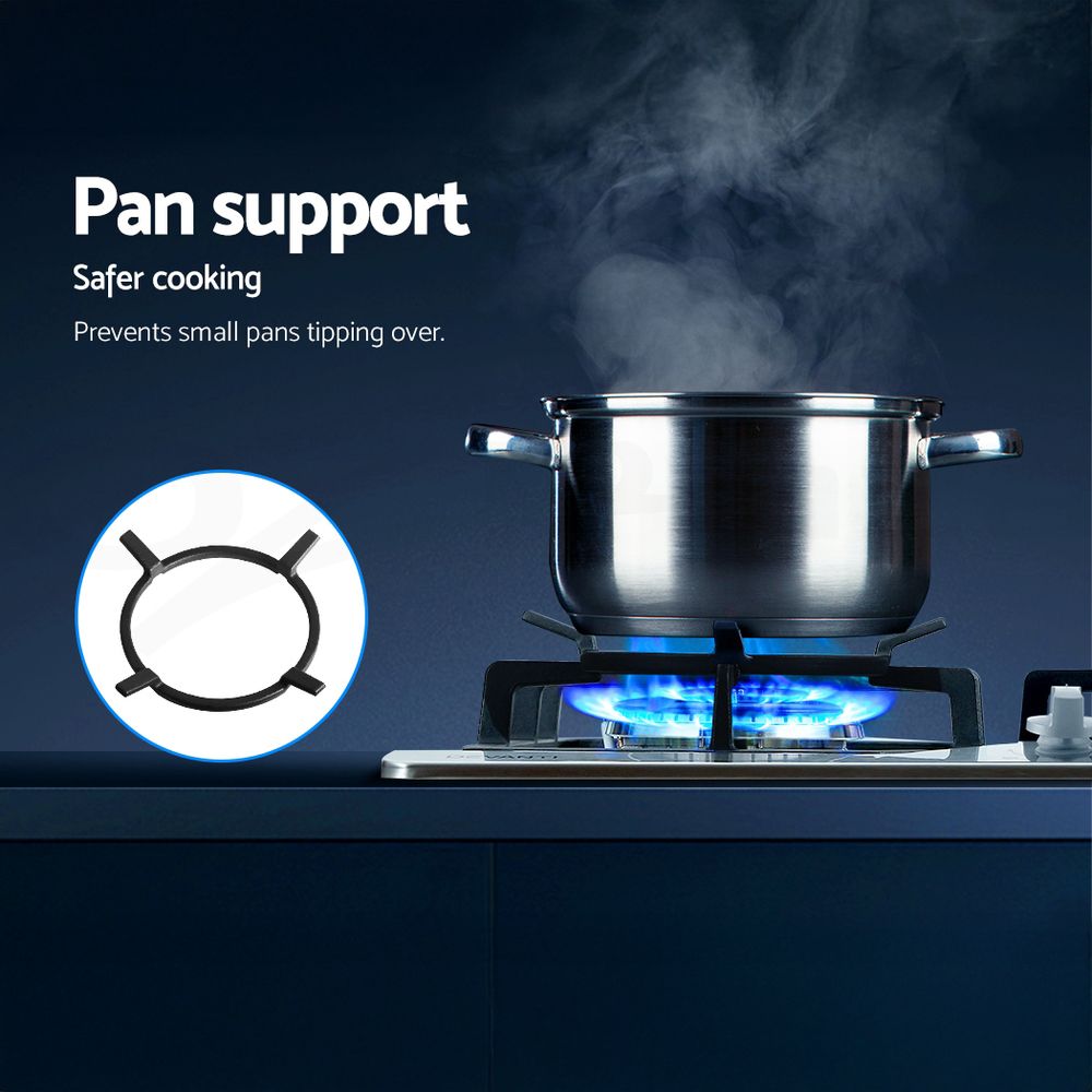 Gas Cooktop 60cm Gas Stove Cooker 4 Burner Cook Top Konbs NG LPG Steel