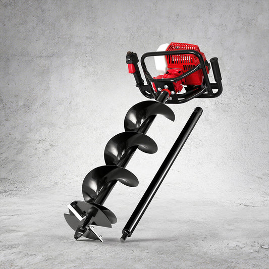 Post Hole Digger 63CC Petrol with 200mm Drill Extension Auger Bits