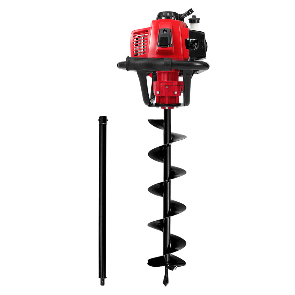 Post Hole Digger 63CC Petrol with 200mm Drill Extension Auger Bits