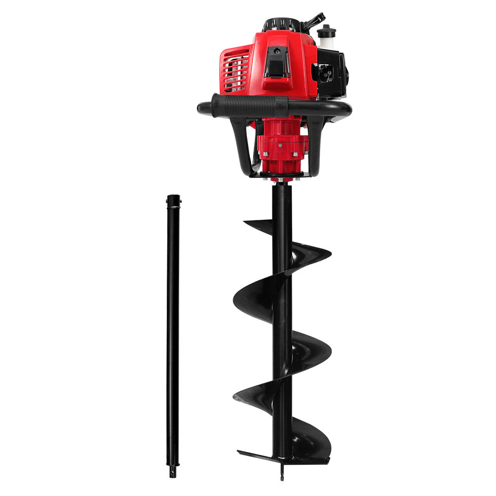 Post Hole Digger 63CC Petrol with 300mm Drill Extension Auger Bits