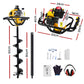 Post Hole Digger 63CC 200MM Petrol Drill Auger with Extension Bits
