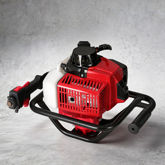 Post Hole Digger 63CC Motor Only Engine Petrol - Red