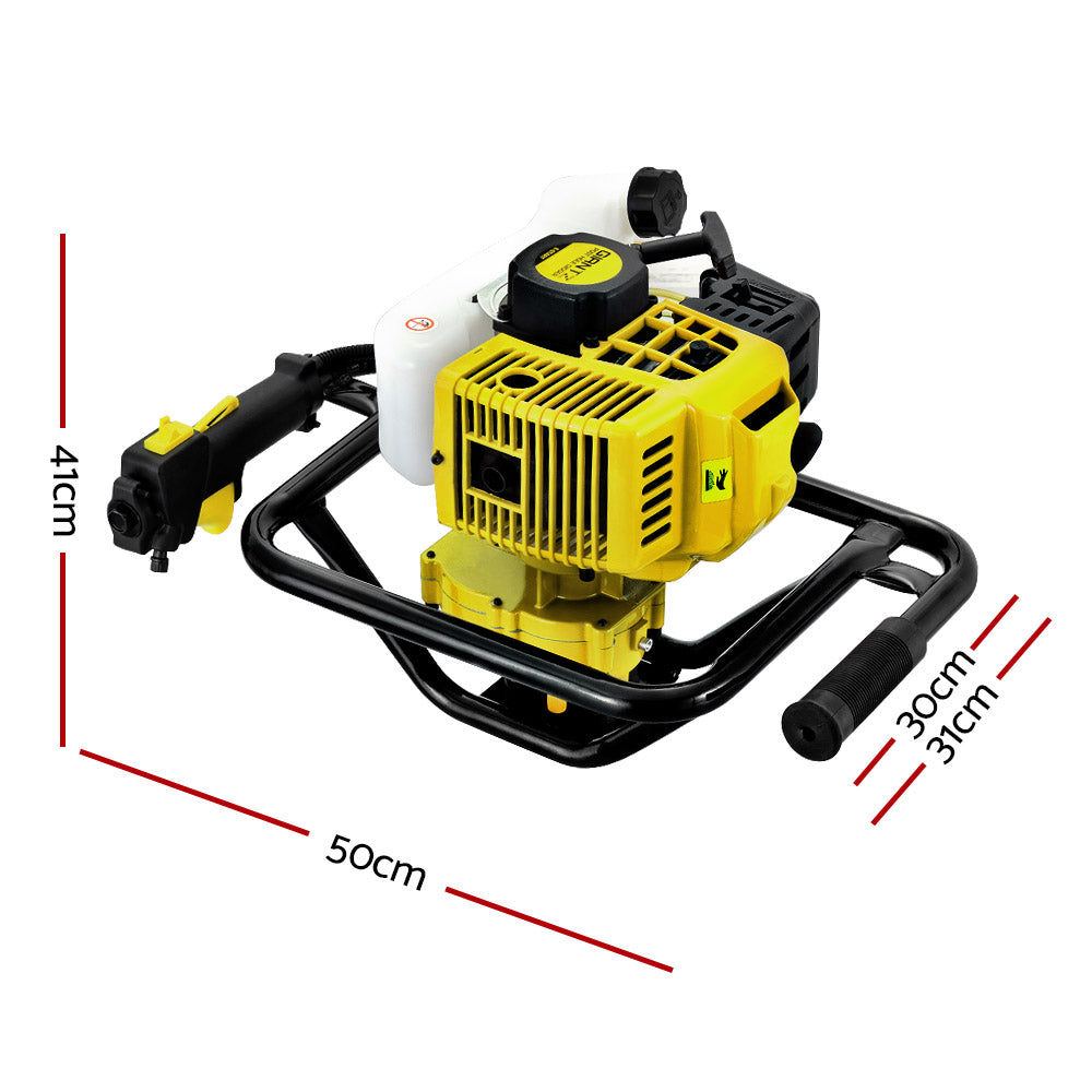 Post Hole Digger Petrol 65CC Motor Engine Earth Auger Digger