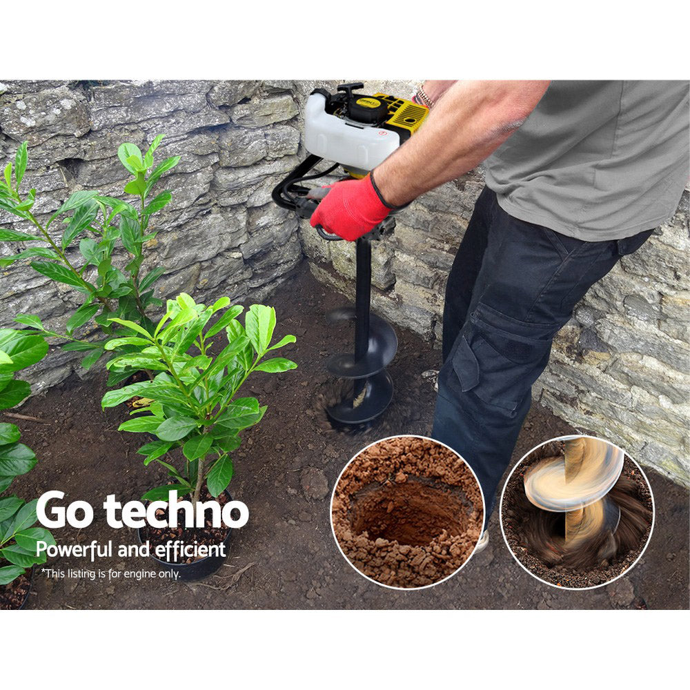 Post Hole Digger Petrol 65CC Motor Engine Earth Auger Digger