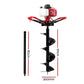 Post Hole Digger 63CC Petrol with 300mm Drill Extension Auger Bits