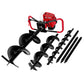 Post Hole Digger 63CC Petrol Motor Drill with Extension Auger Bits