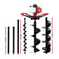 Post Hole Digger 63CC Petrol Motor Drill with Extension Auger Bits