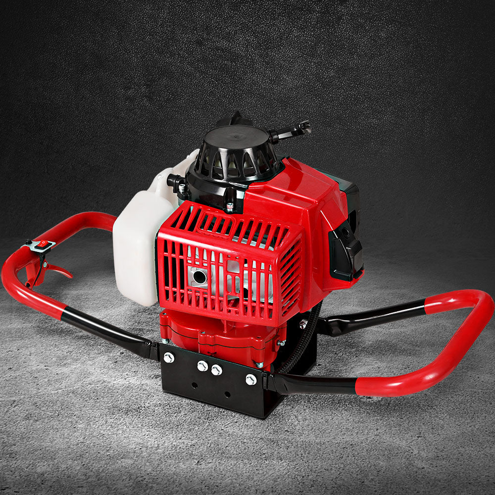 Post Hole Digger 63CC Petrol Motor Only Engine - Red