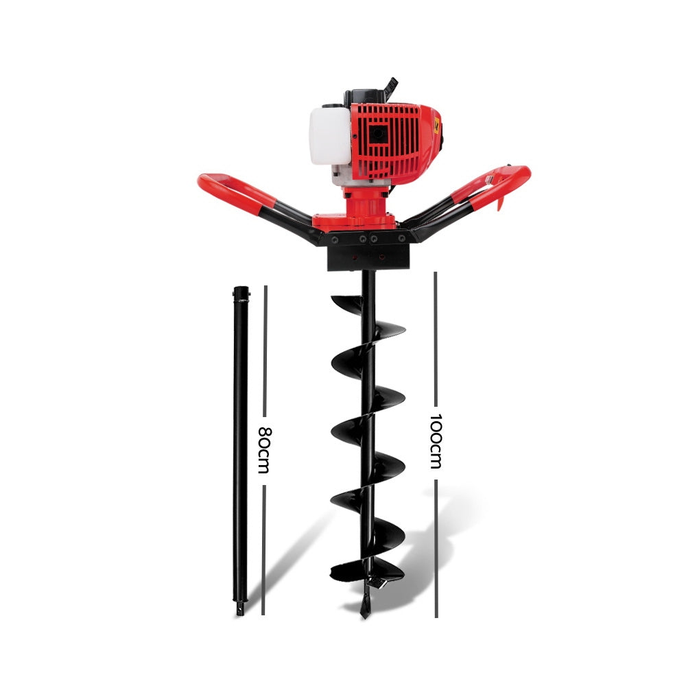 Petrol Post Hole Digger, 65CC, Drill Borer, Fence Auger Bits