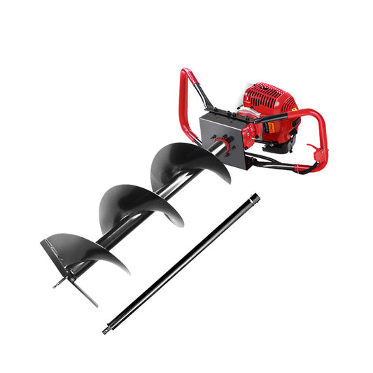 Post Hole Digger Petrol 65CC Drill Borer Fence Extension Auger Bits