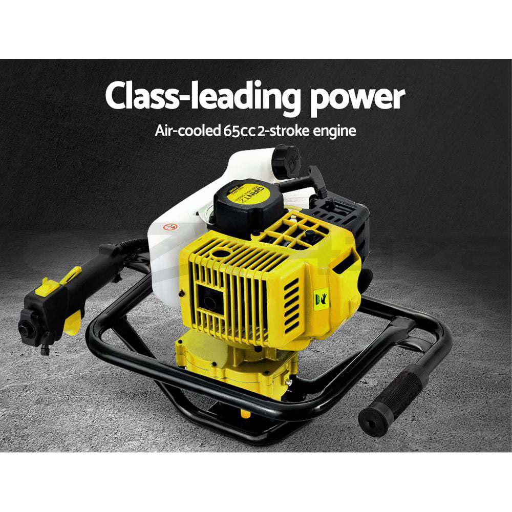 Post Hole Digger Petrol 65CC Auger Drill Borer Fence Earth Power 300mm