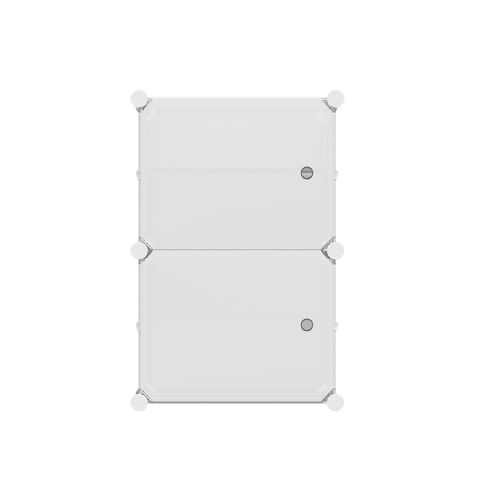 Shoe Cabinet DIY Shoe Box White Storage Cube Portable Organizer Stand