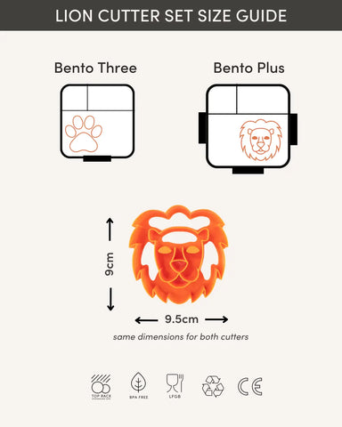 MONTII.CO Lunch Punch Sandwich Cutters | Lion