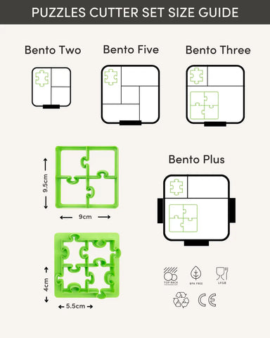 MONTII.CO Lunch Punch Sandwich Cutters | Puzzles