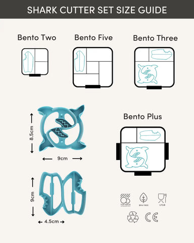 MONTII.CO Lunch Punch Sandwich Cutters | Shark
