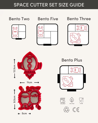 MONTII.CO Lunch Punch Sandwich Cutters | Space
