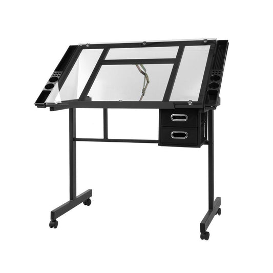 Drawing Desk Adjustable, Black/Grey
