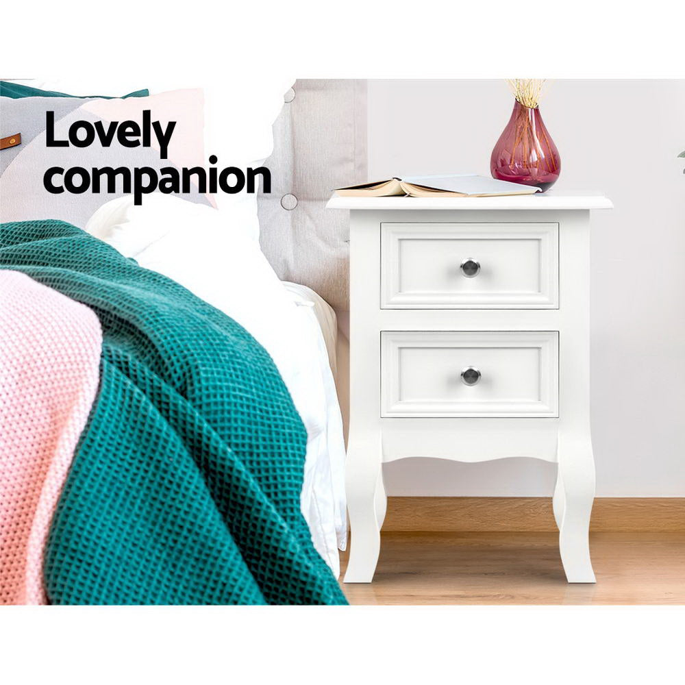 Bedside Table Drawers French Storage Cabinet