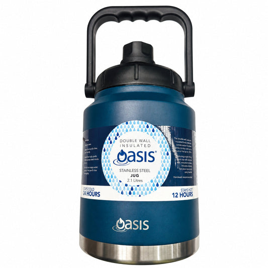 OASIS Insulated Stainless Steel Jug 2.1L - Navy