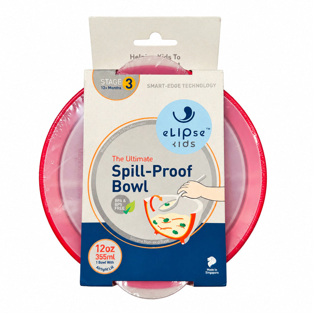 eLipse Kids Stage 3 Bowl with Lid 355ml - Red