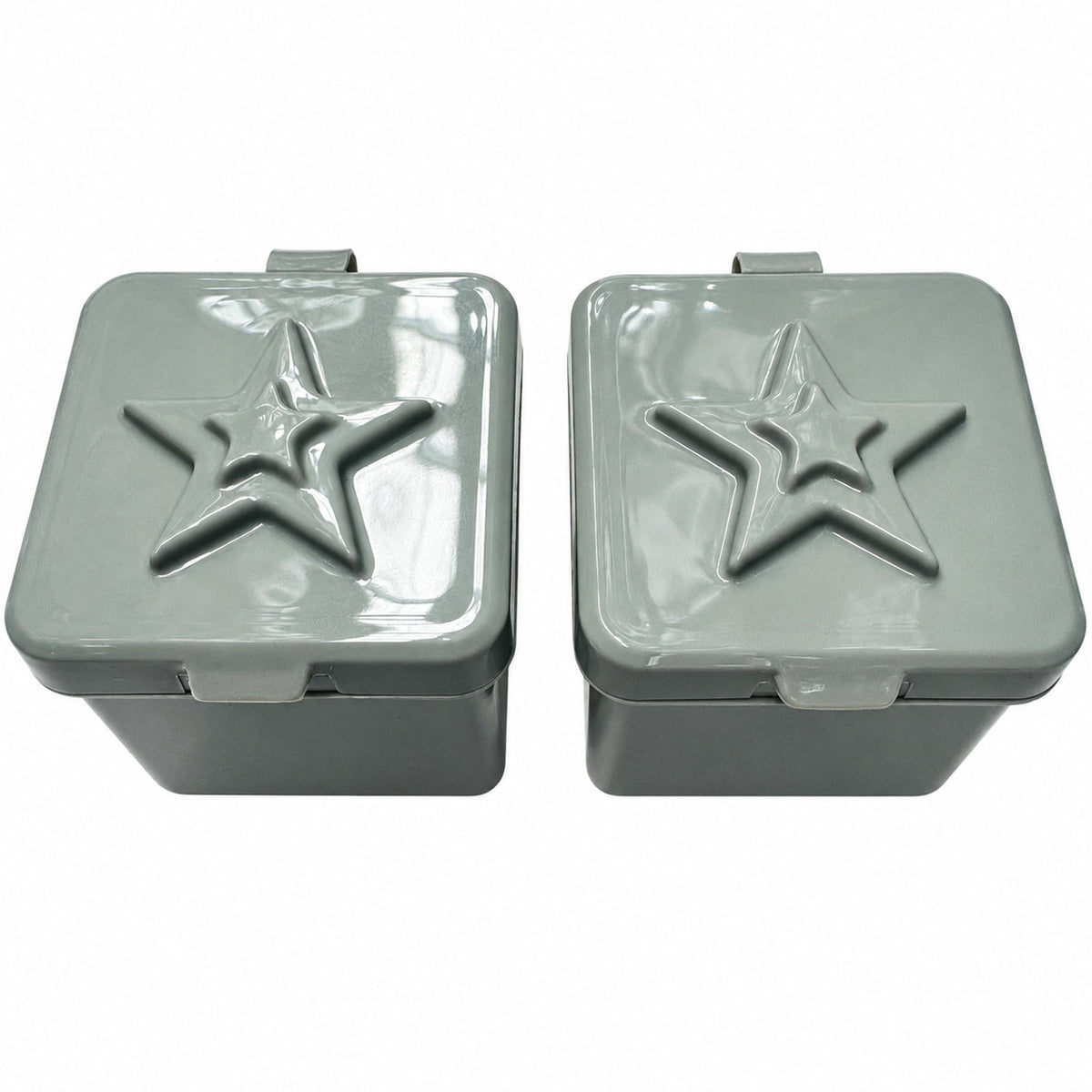 Bento Surprise Snack Boxes with Star Lids - Chrome