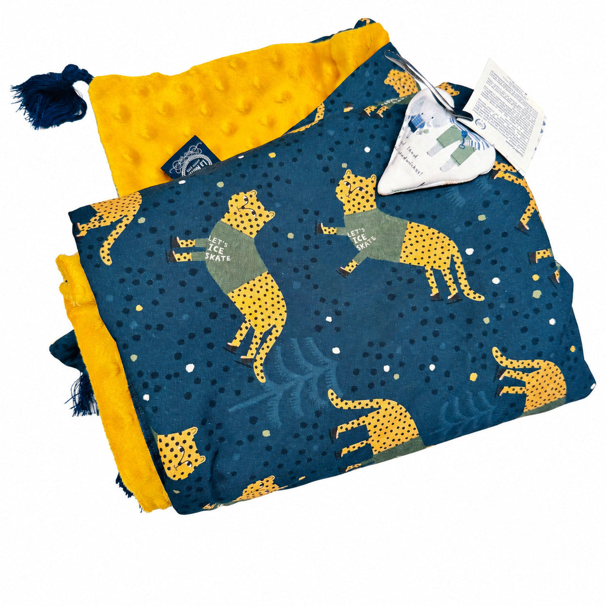 Lightweight Tassel Blanket 80 x 100cm - Tiger Jerry/Honey