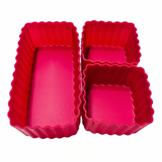 Mixed Bento Lunch Box Cups - Crimson