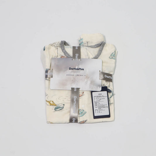 Domia Silky Bamboo Short Sleeve Baby Romper Bird Beach M