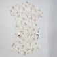 Domia Bamboo Fiber Short Sleeve Pajama Set Pinecone Space 170 L