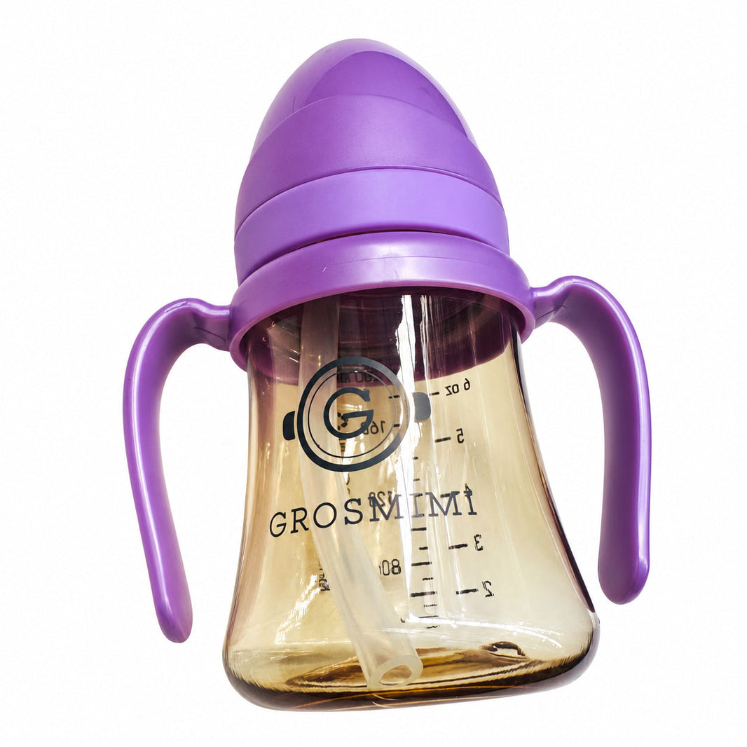 Grosmimi PPSU Straw Cup 200ml - Pure Lavender