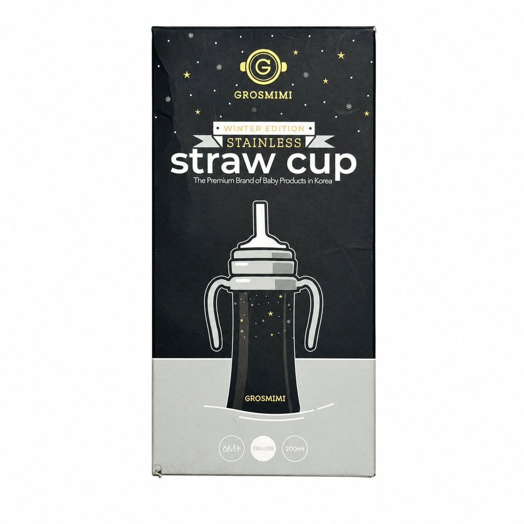 Grosmimi Winter Edition Stainless Steel Straw Cup 200ml