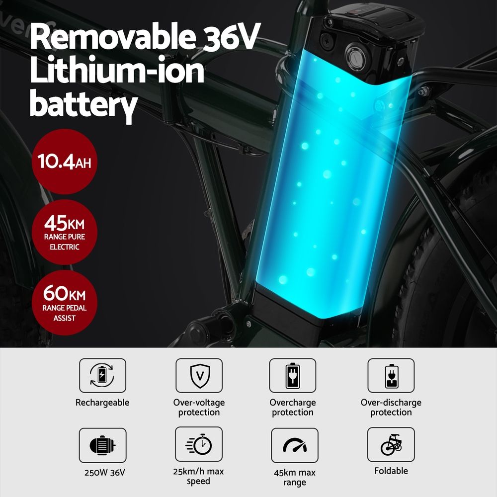 Folding Bike Urban City Bicycle eBike 20 Inch Rechargeable