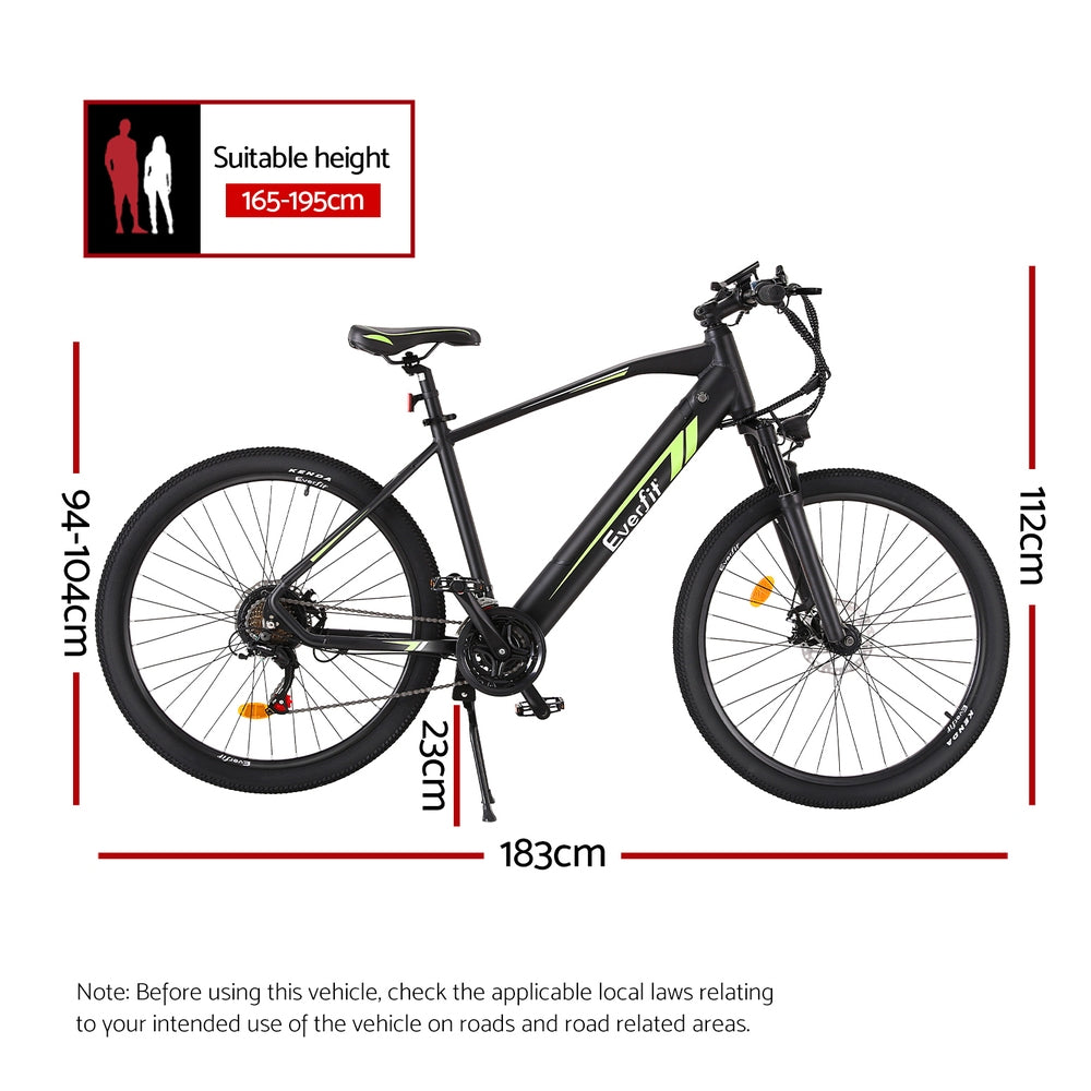 Bike Mountain Bicycle eBike 27.5 Inch Battery 21 Speed