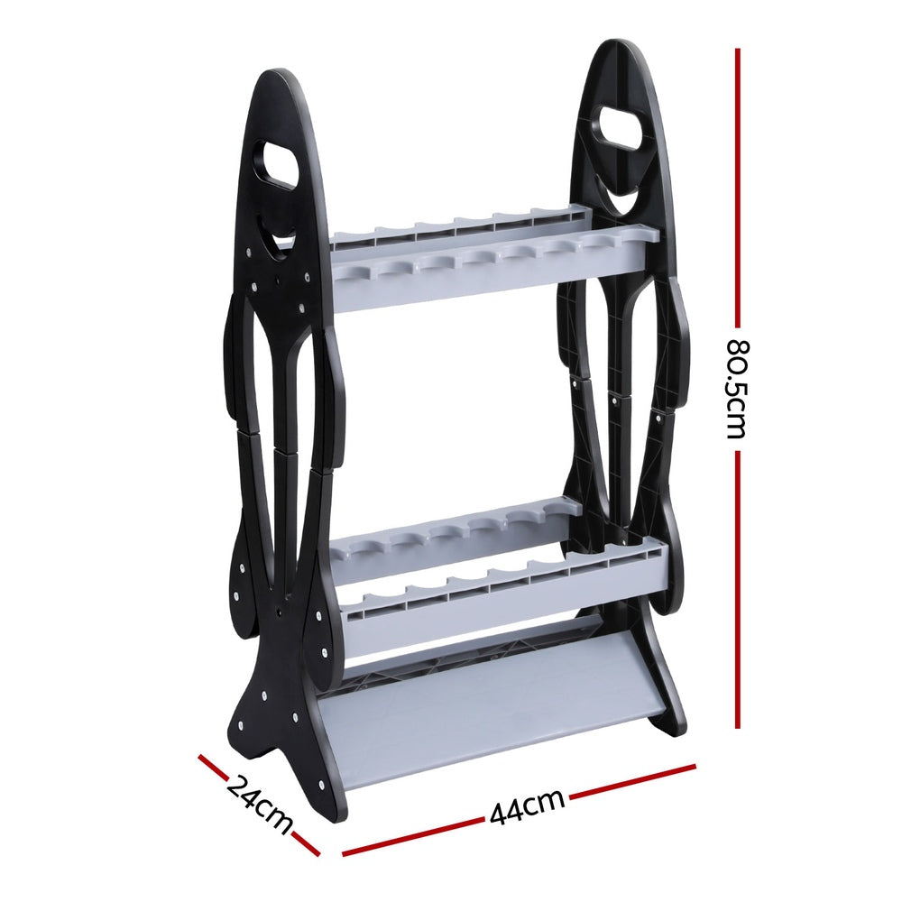 Fishing Rod Holder 16 Storage Rack Fishing Pole Stand Garage Organizer