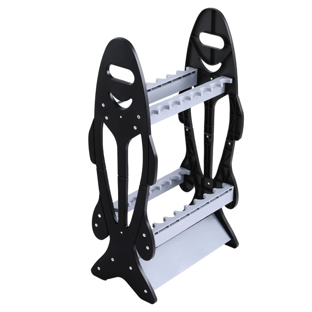 Fishing Rod Holder 16 Storage Rack Fishing Pole Stand Garage Organizer