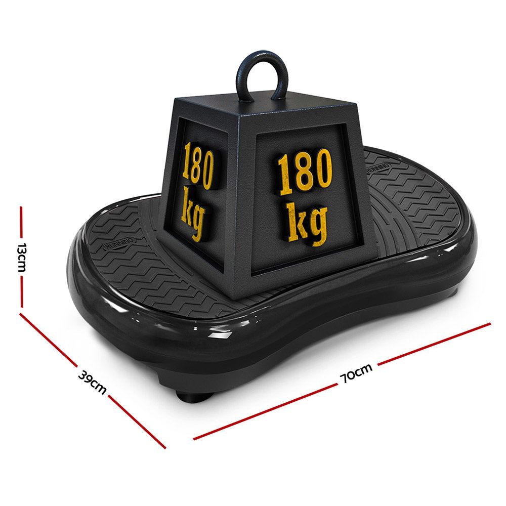 Vibration Machine Plate Platform, Body Shaper Home Gym, Black