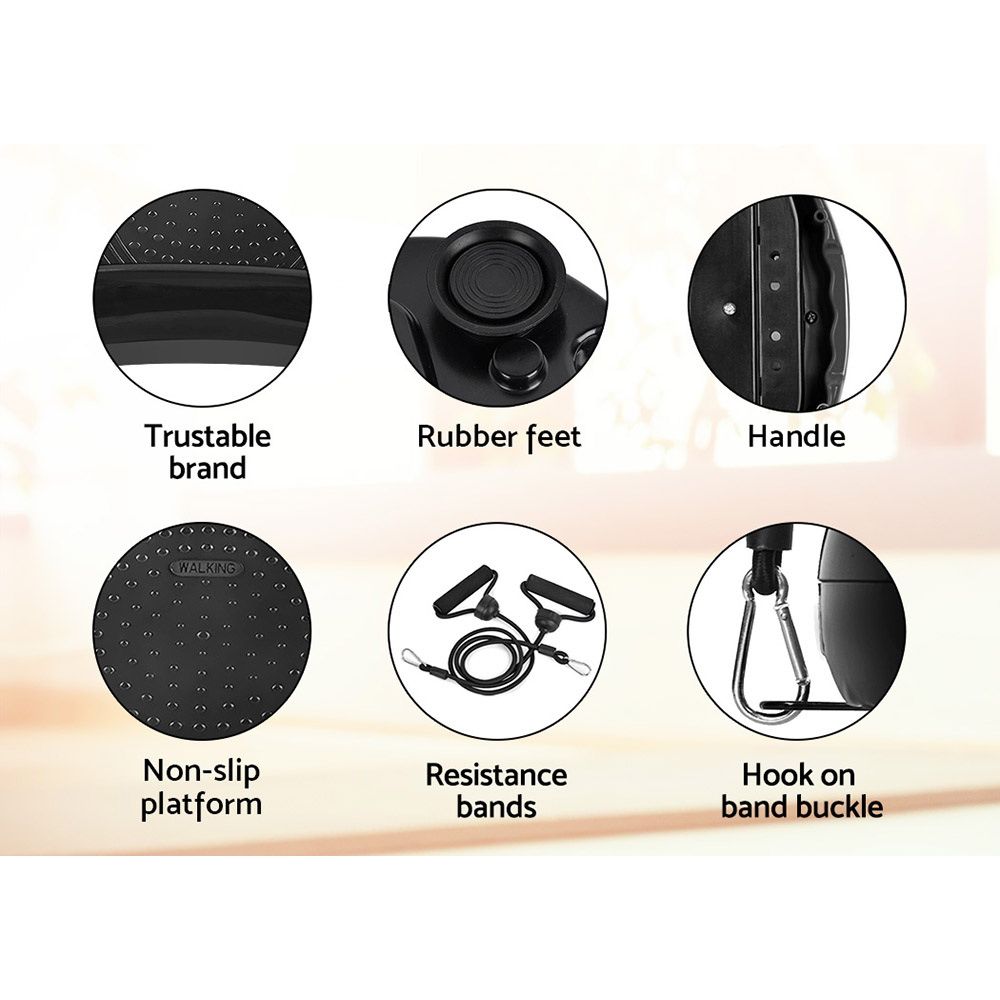 Vibration Machine Plate Platform, Body Shaper Home Gym, Black