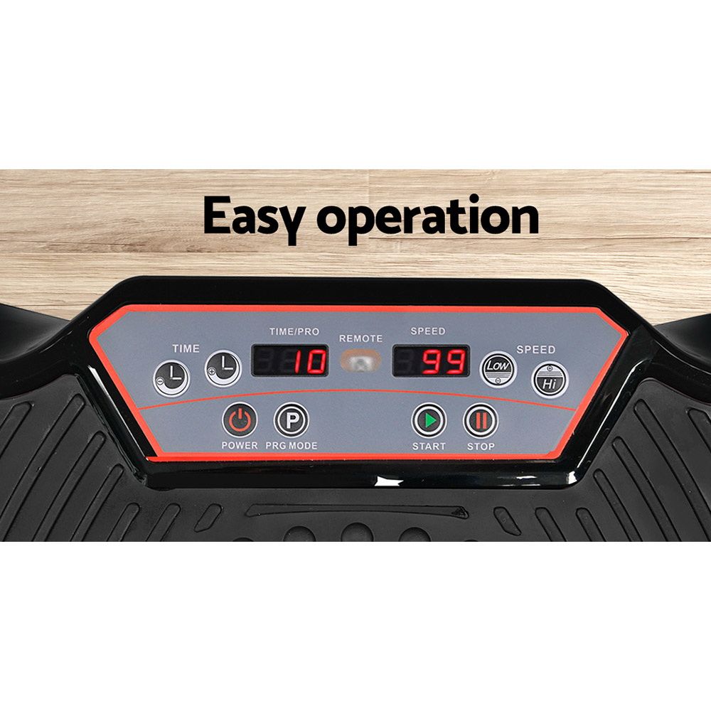 Vibration Machine Plate Platform, Body Shaper Home Gym, Black
