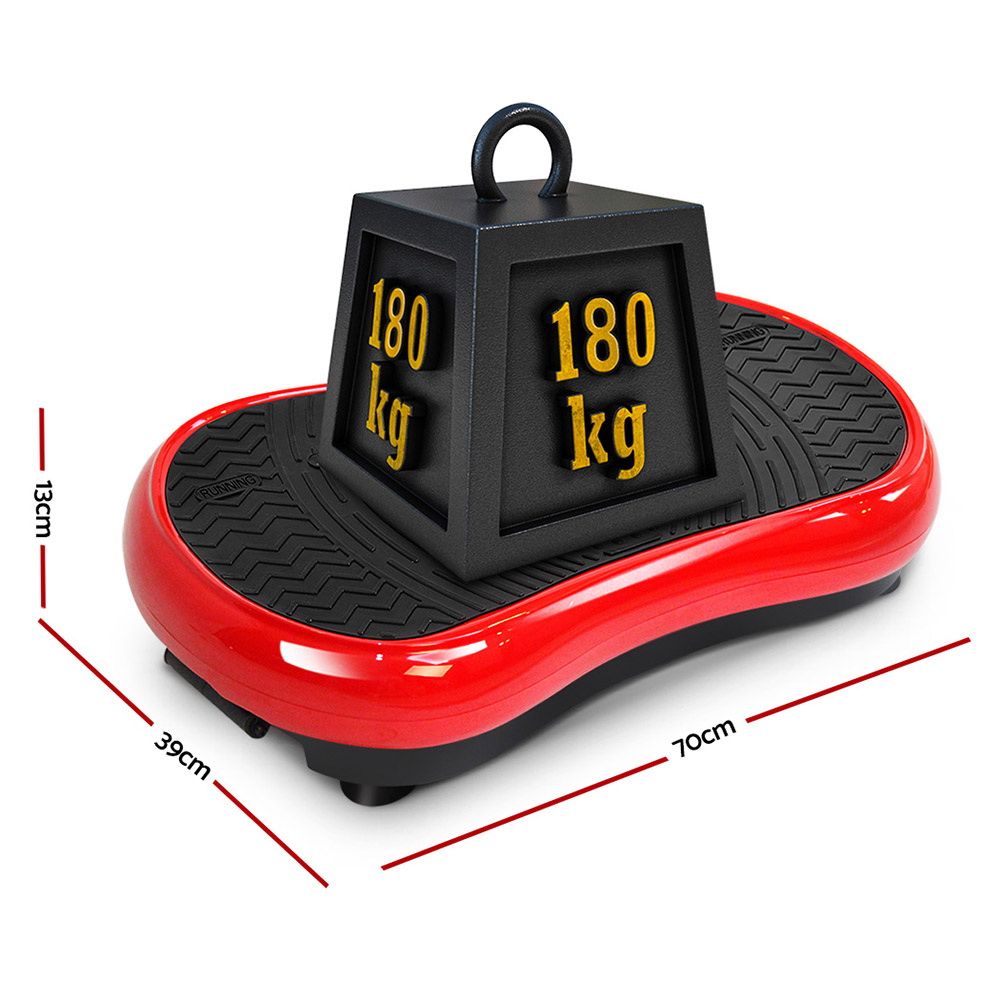 Vibration Machine Plate Platform, Body Shaper Home Gym, Red