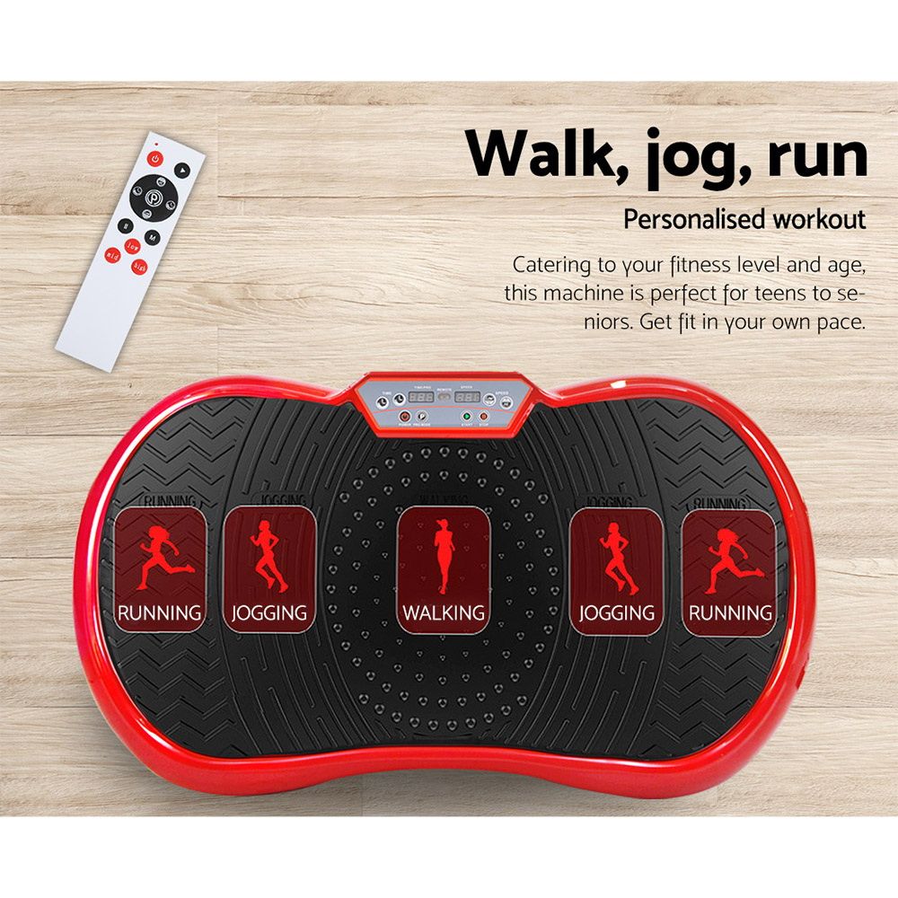Vibration Machine Plate Platform, Body Shaper Home Gym, Red