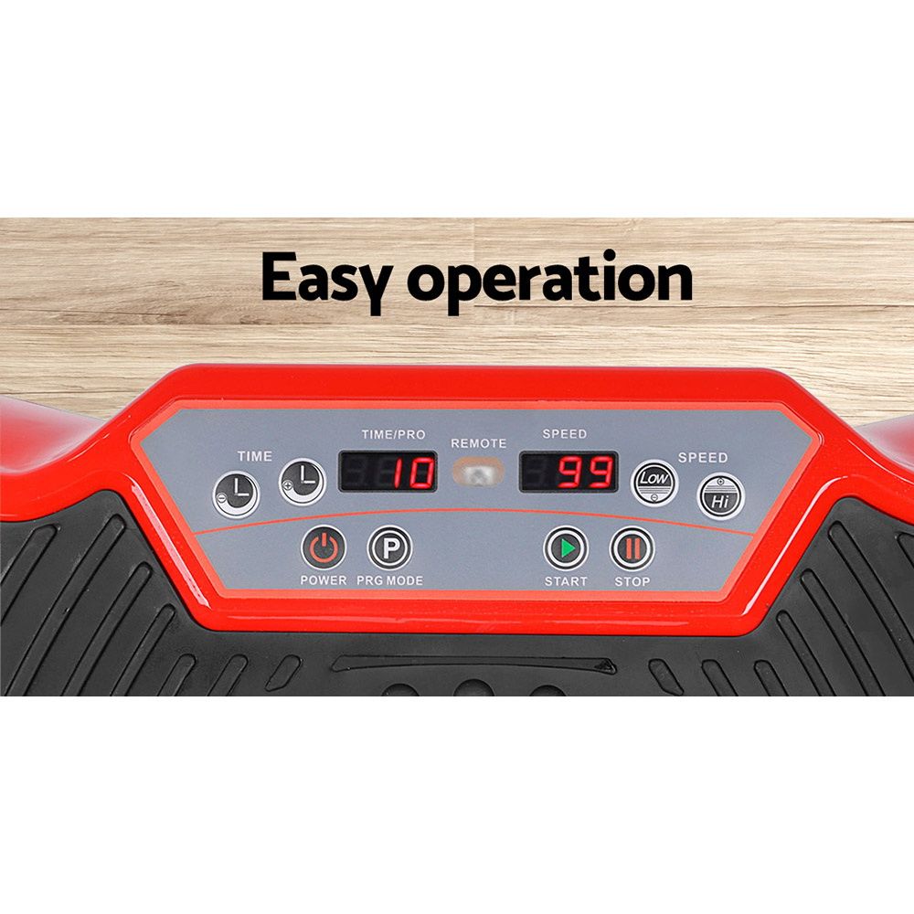 Vibration Machine Plate Platform, Body Shaper Home Gym, Red
