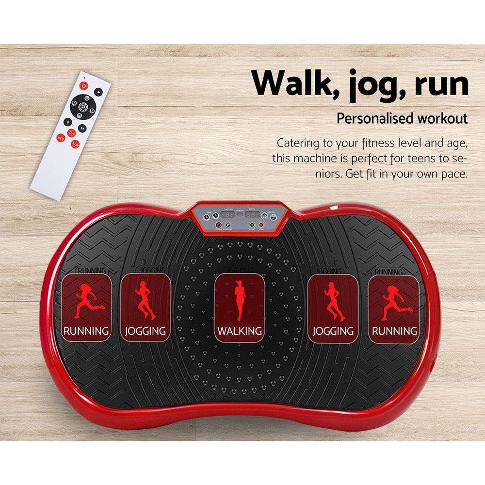 Vibration Machine Plate Platform, Body Shaper Home Gym, Maroon