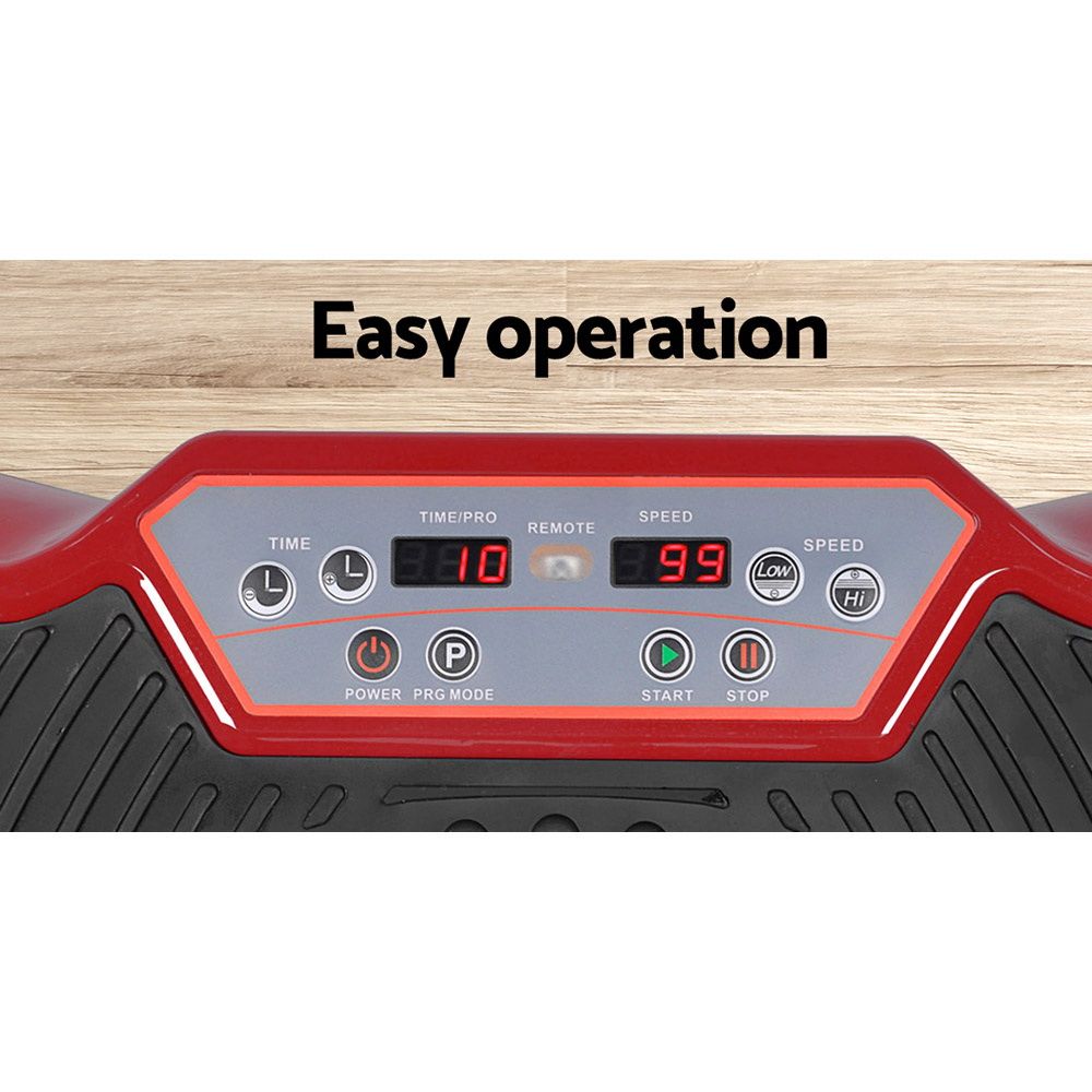 Vibration Machine Plate Platform, Body Shaper Home Gym, Maroon