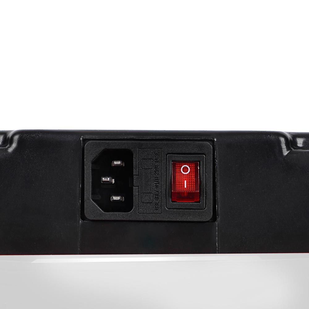 Vibration plate with vibration platform and black control panel